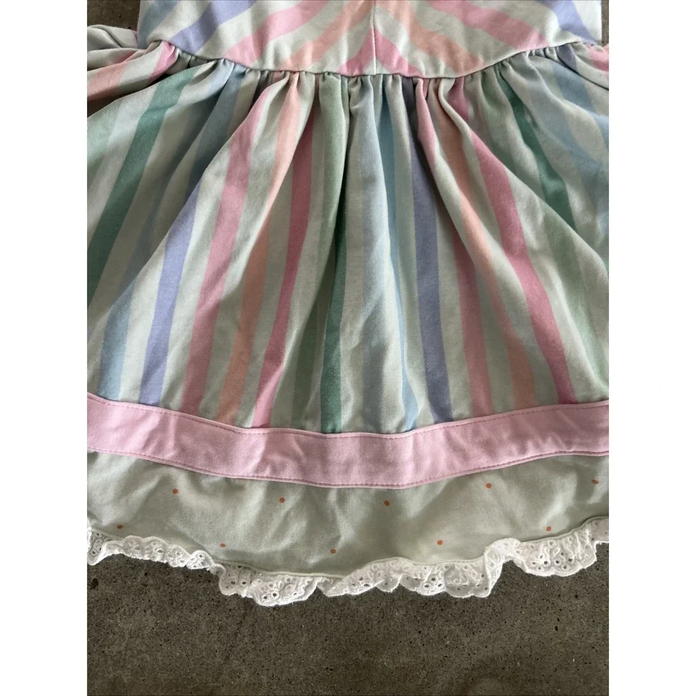 Love‎ + Grow Blue Pink Stripe Dress Girls Size 3T